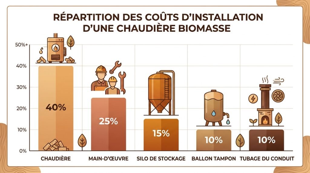 Coûts annexes d'installation d'une chaudière biomasse