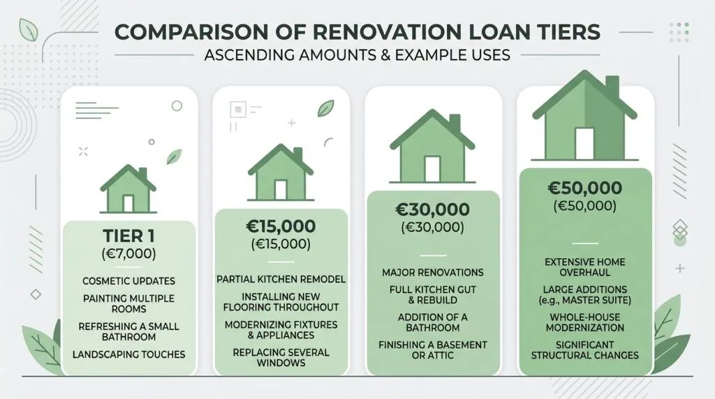  Comparaison des plafonds de l'éco-PTZ selon le type de rénovation énergétique