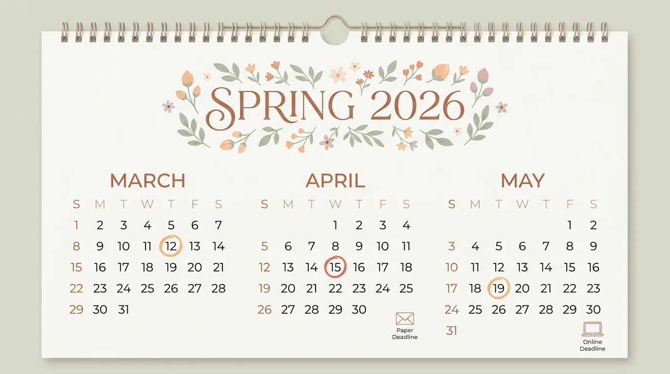 Calendrier des dates limites de la déclaration de revenus 2026 pour les propriétaires bailleurs