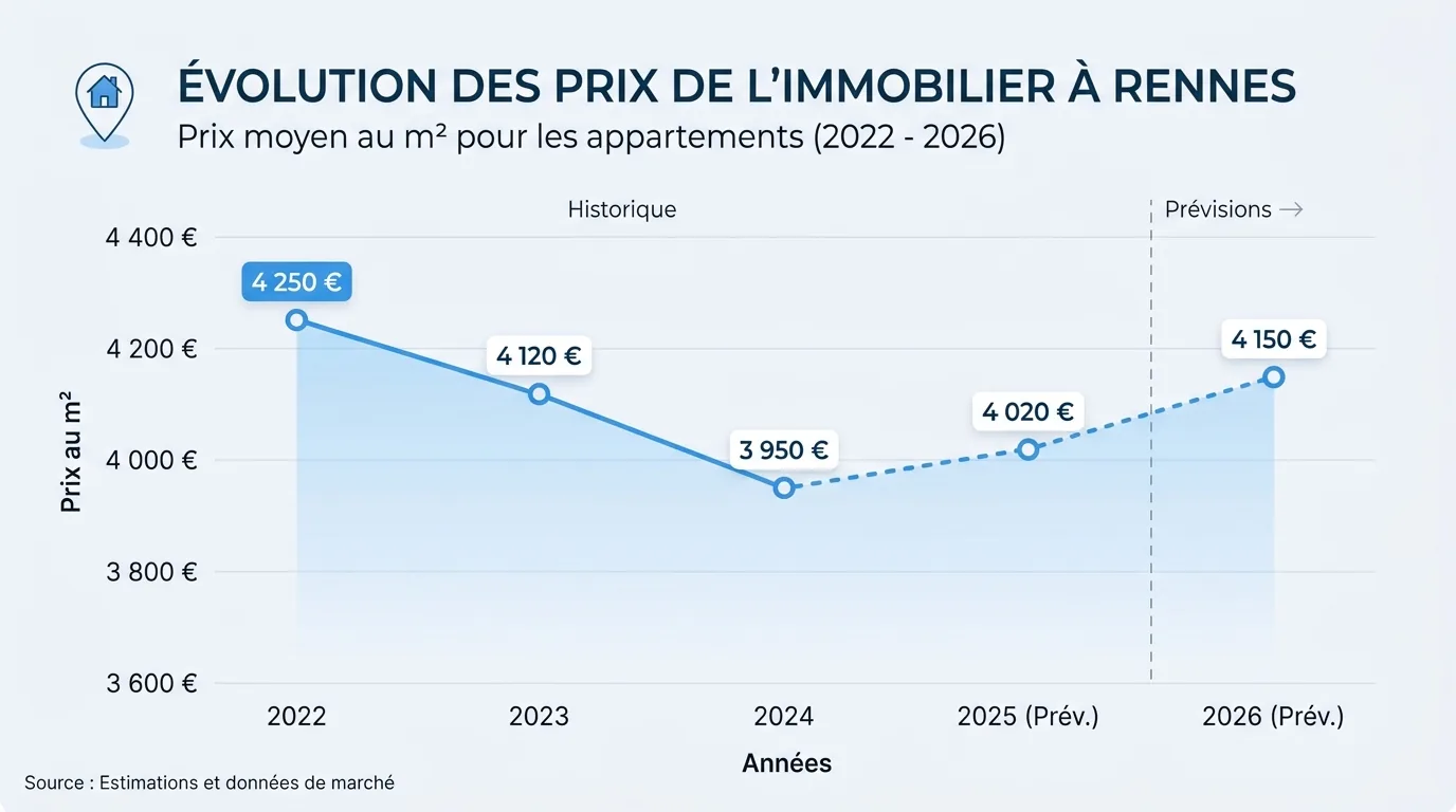 Carte illustrée des quartiers de Rennes pour un achat immobilier en 2026
