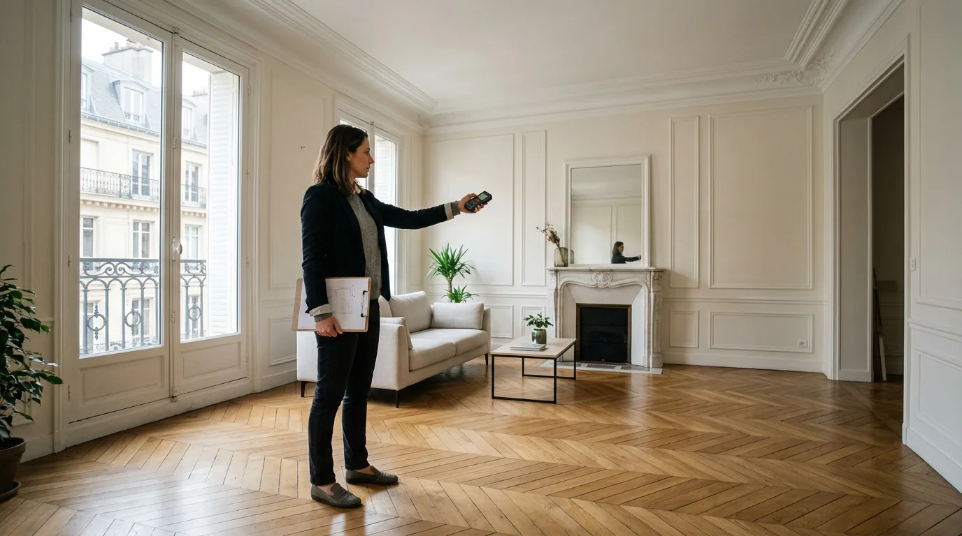 Schéma illustrant le calcul de la surface utile à partir de la surface habitable et des annexes